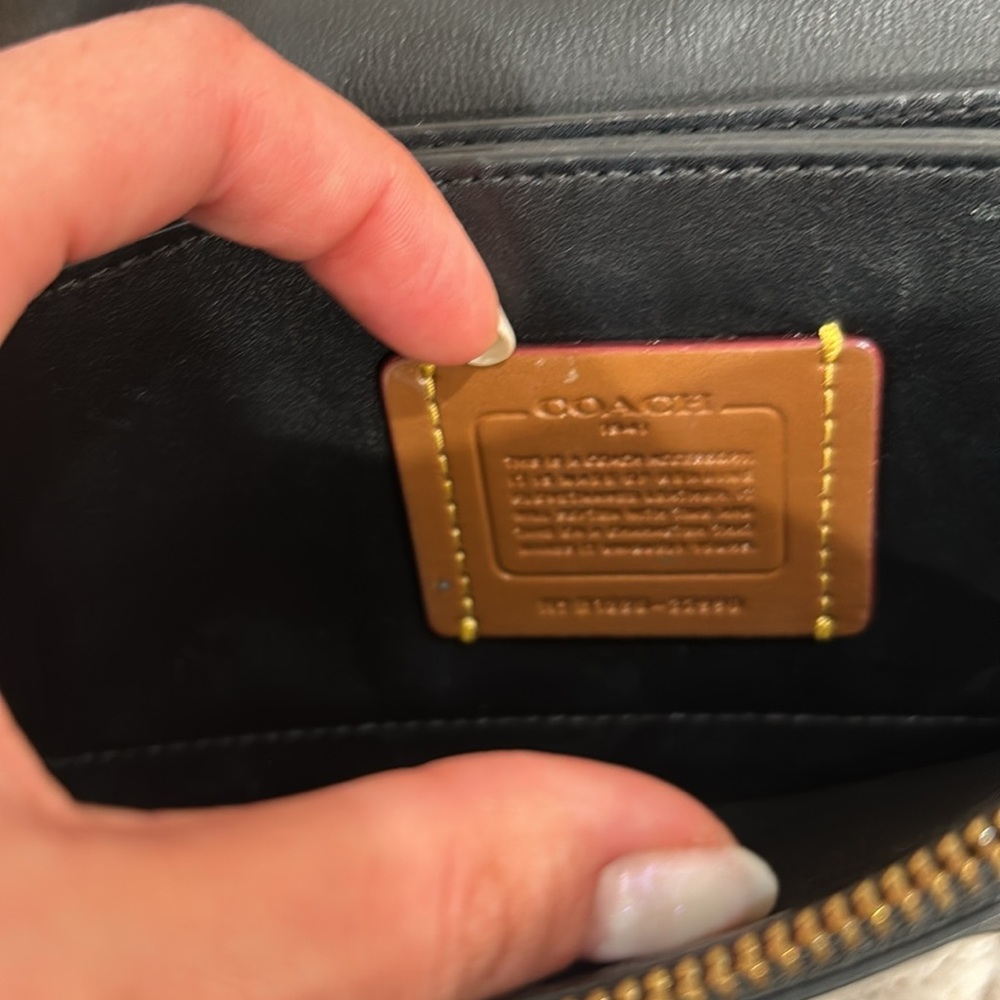 Coach Callie Foldover Chain Clutch with Leopard Print - Picture 7 of 9